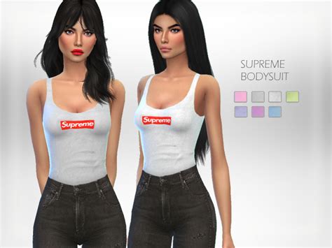 Supreme Bodysuit By Puresim At Tsr Sims 4 Updates