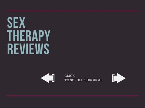 Sex Therapy Reviews