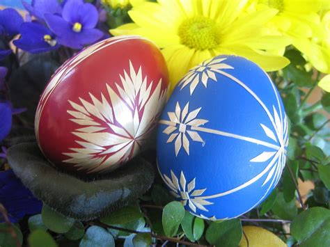 Filered And Blue Easter Eggs Wikimedia Commons