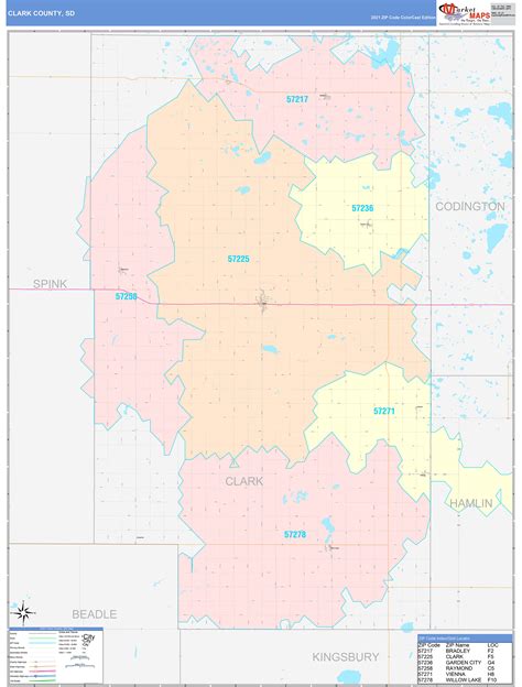 Clark County Wi Wall Map Color Cast Style By Marketmaps Images And