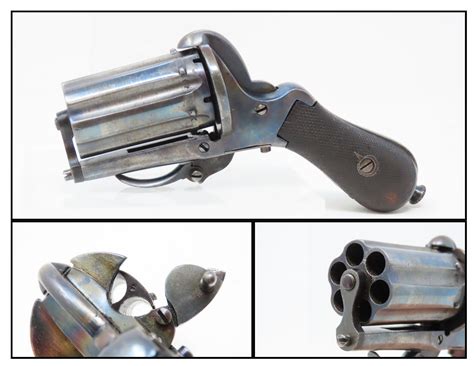 Unmarked European Pinfire Revolver 51421 Candr Antique 001 Ancestry Guns