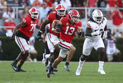 No 2 Uga Routs Auburn 42 10 In Deep Souths Oldest Rivalry Ap News