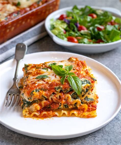 Spinach Ricotta Lasagna Easy Vegetarian Recipe Carve Your Craving