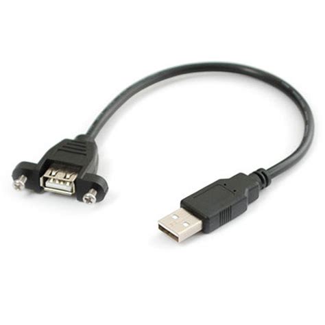 panel mount usb cable a male to a female