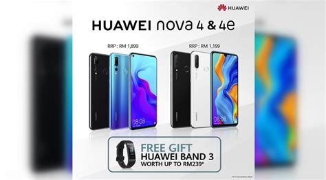 Huawei nova 4e android smartphone. Limited time offer for Nova 4 and 4e: Free Huawei Band 3 ...