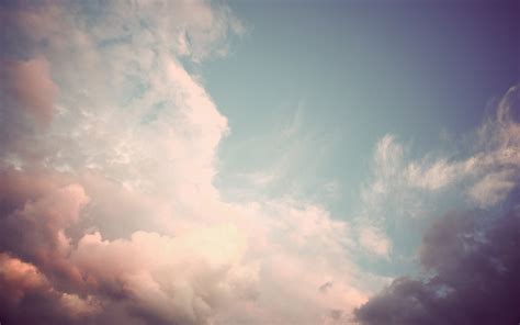 Pastel Sky Clouds Desktop Wallpaper