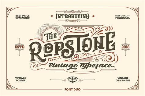 Free Font Ropstone Vintage Typeface Free Commercial Use Fonts