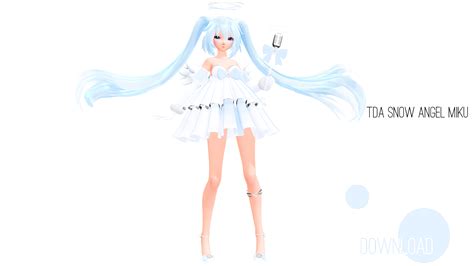 Tda Snow Angel Miku Dl By Kerrisse On Deviantart