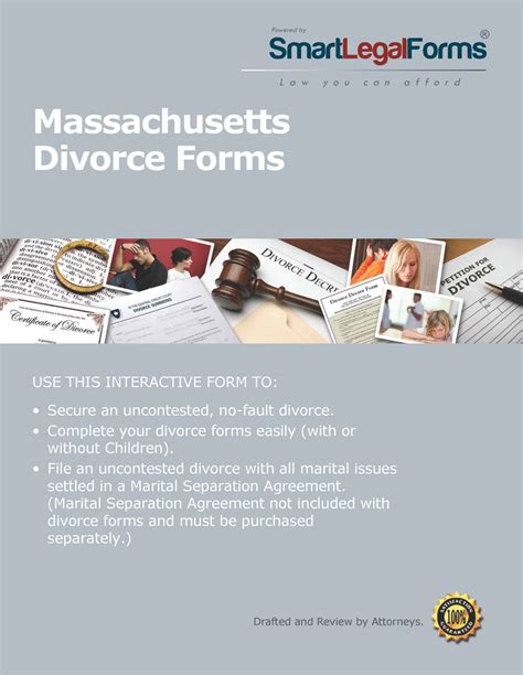 Massachusetts Divorce Forms Smartlegalforms