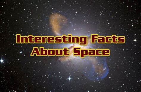 Interesting Facts About Space Interesting