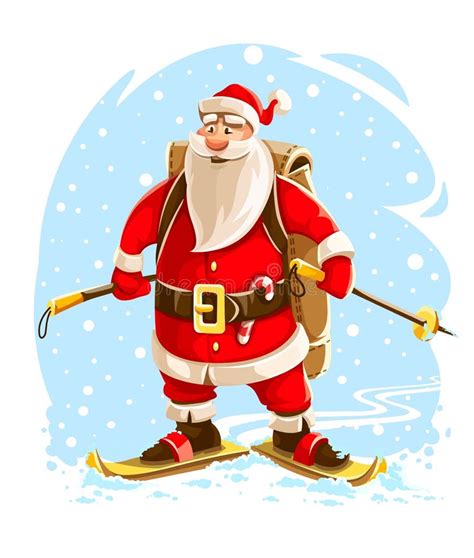 Personaje De Dibujos Animados De Santa Claus De La Navidad Feliz
