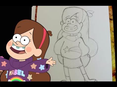 How To Draw Mabel From Gravity Falls Youtube