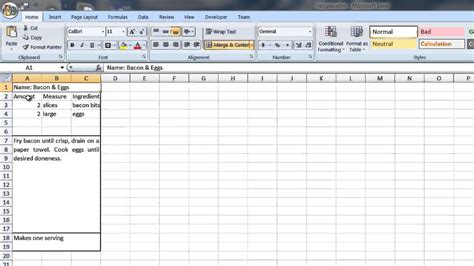 Microsoft word 16.1.6746.2048 free download. How to Create a Recipe Template in Word & Excel : Computer ...