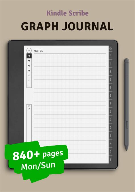 Download Kindle Scribe Daily Notes Square Grid Hyperlinked Pdf