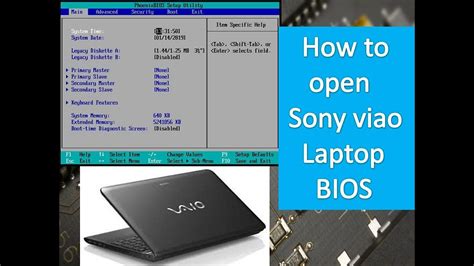 How To Open Sony Vaio Laptop Bios Youtube