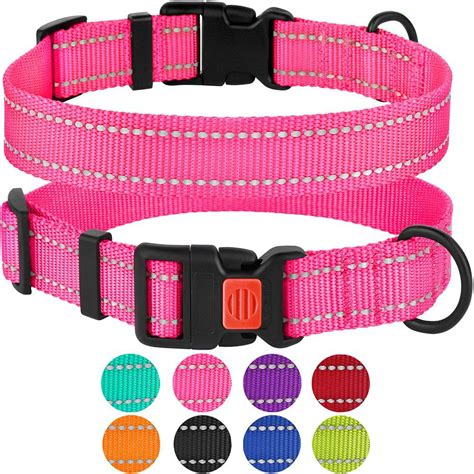 Reflective Dog Collar Safety Nylon Collars For Small Dogs Puppy With