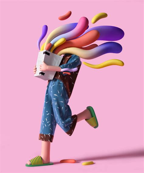 3d Illustrations And Character Design By Uv Zhu Daily Design Inspiration For Creatives Ins