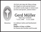 Traueranzeigen von Gerd Müller | trauer.merkur.de