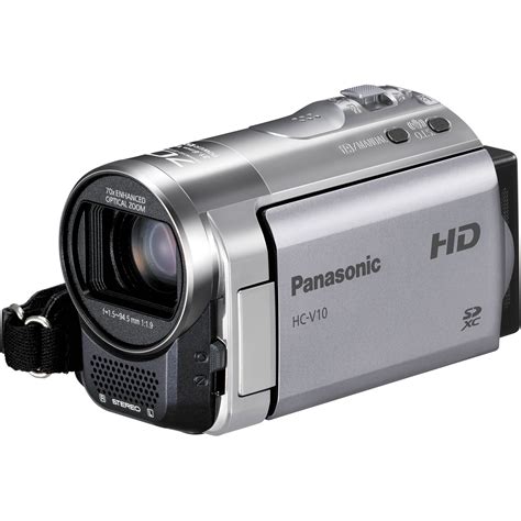 Panasonic Hc V10 High Definition Camcorder Silver Hc V10s Bandh