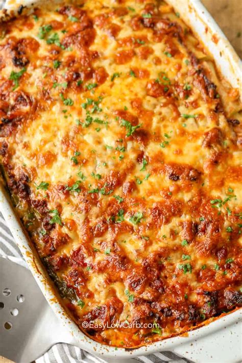 Zucchini Lasagna Healthy Low Carb Meal Easy Low Carb