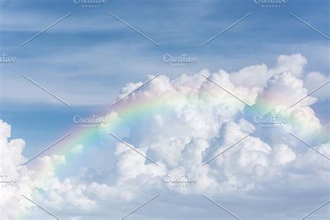 Beautiful Classic Rainbow Containing Rain Outdoor And Natural Photo