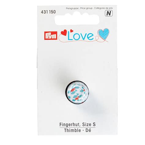 Prym Love Floral Print Thimble 3 Sizes Thimbles Floral Prints