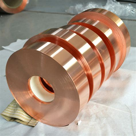 999 Pure Copper T2 Cu Thin Foil Roll Metal Flat Sheet 100cm Long 0