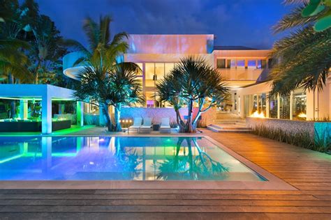 World Of Architecture Modern Mansion With Amazing Lighting Florida