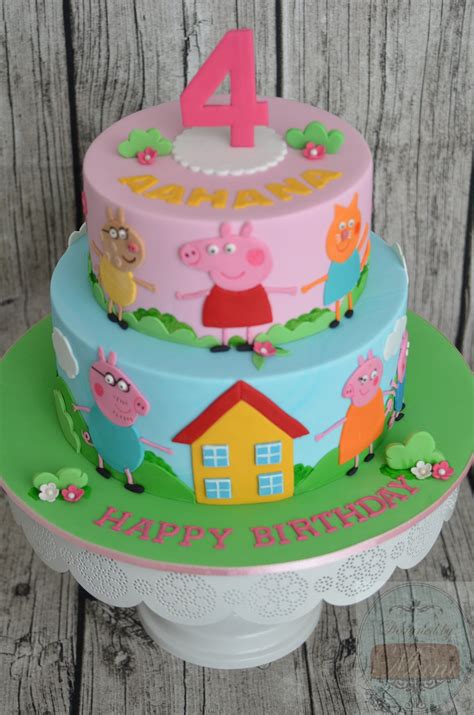 Peppa Pig And Friends Peppa Pig Birthday Cake 1st Birthday Cake For
