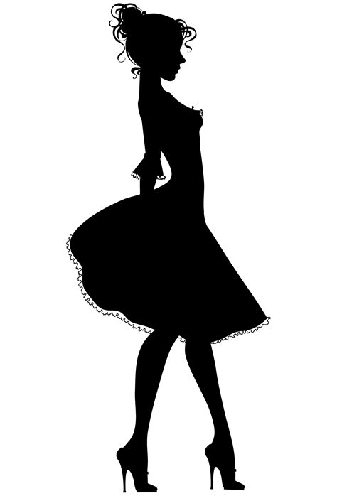 Free Lady In Dress Silhouette Download Free Lady In Dress Silhouette