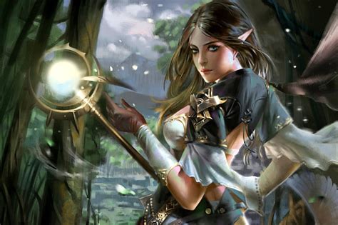 Hd Wallpaper Elf Elves Fantasy Female Girl Woman Women