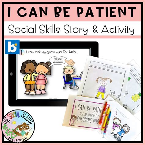 Preschool Social Skills Story And Activity I Can Be Patient Social