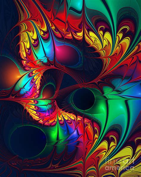 Colorful Dragons Digital Art By Galina Lavrova Fine Art America