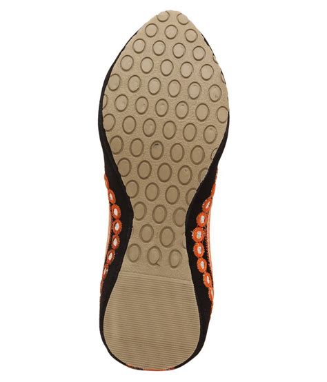 Ts Nanda Orange Ethnic Footwear Price In India Buy Ts Nanda Orange