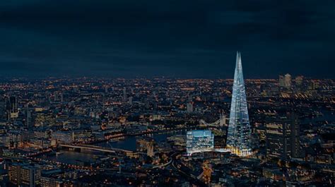 Amazing Night View Of The Shard In London