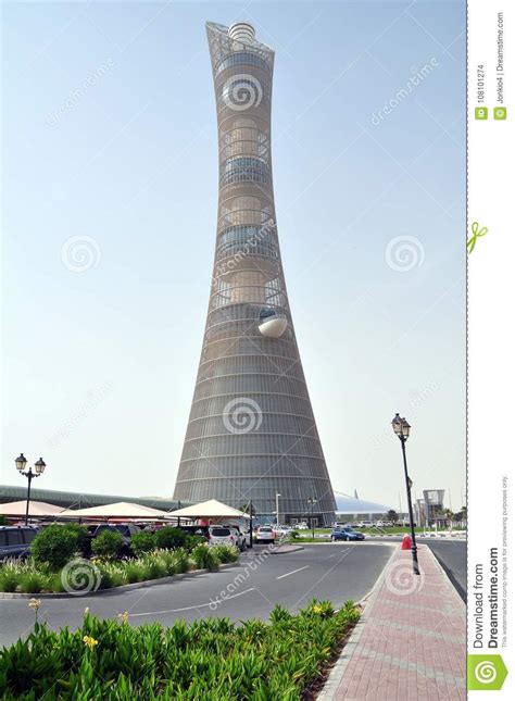 Aspire Tower The Torch Doha Doha Qatar Editorial Stock Image Image