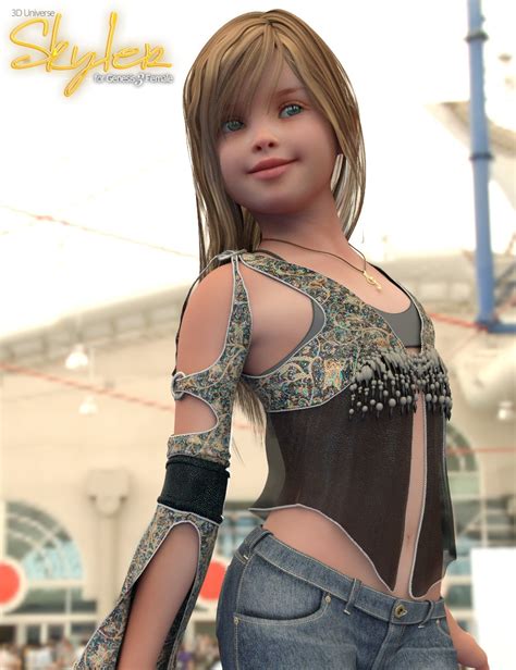 Download Daz Studio 3 For Free Daz 3d Skyler Character And Hair For