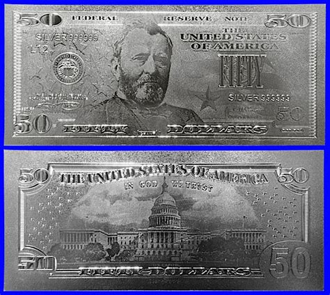 Silver Limited Edition Us Banknote Bill Pristine Auction