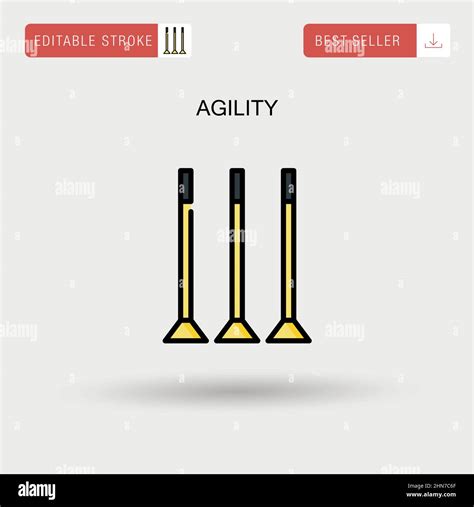 Agility Simple Vector Icon Stock Vector Image And Art Alamy