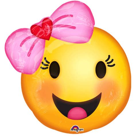 Smiley Emoji Baby Girl With Pink Hair Bow Girl Women Birthday Etsy