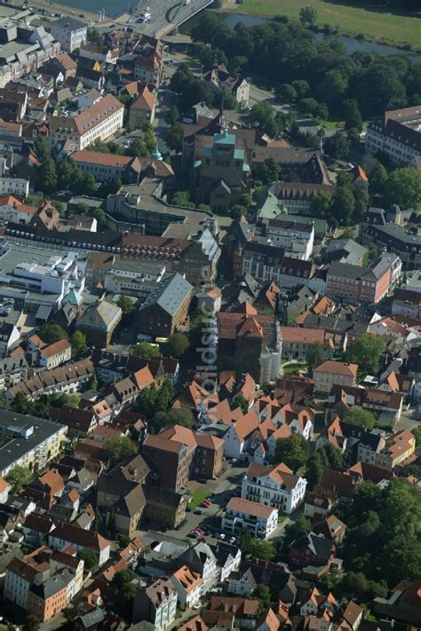 Luftbild Minden Altstadtbereich Und Innenstadtzentrum Von Minden Im