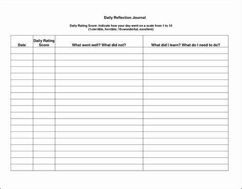 Personal Daily Time Tracking Activity Log Cliniculsd