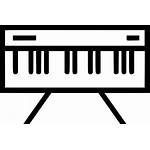 Organ Piano Keyboard Clipart Icon Instrument Digital