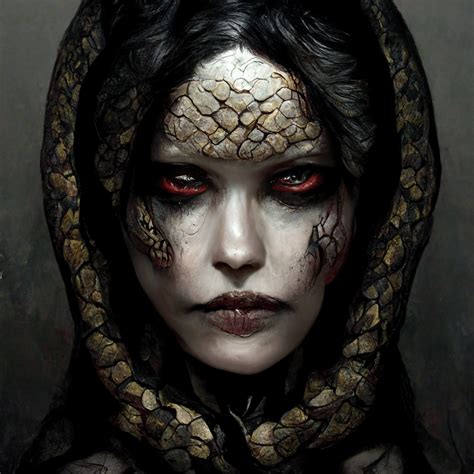 Snake Woman Dark Queen On Behance