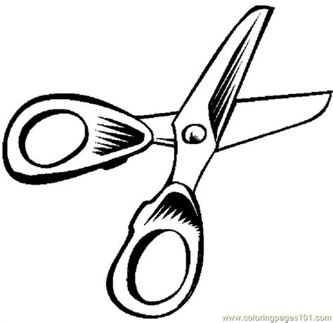 Coloring Pages Scissors Education Babe Free Printable Coloring Page Online
