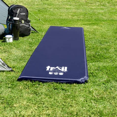 Single Camping Mat Self Inflating Inflatable Camp Roll Mattress With