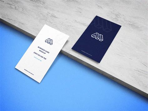 But if you want to create a business card that wows, you're going to have to do more than that. Free Ceramic Business Card Mockup | Mockuptree