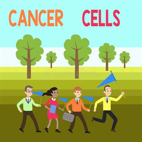 Word Writing Text Cancer Cells Business Concept For Forming Solid