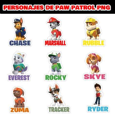 Personajes Paw Patrol El Taller De Hector