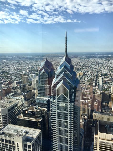 One Liberty Place From 56th Floor Of Comcast Center Philadelphia